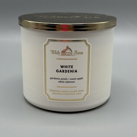 Bath and Body Works WHITE GARDENIA 3 Wick Scented Candle 14.5 Oz NEW - Picture 1 of 4